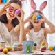 thumbnail image 2 of Bolsas de Pascua para niños – Cestas de conejito de cola peluda con asas – Bolsa de regalo de Pascua no tejida lavable para golosinas, 2 of 5