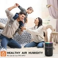 thumbnail image 5 of Humidificador de aire, mini humidificador ultrasónico con 2 modos de niebla ajustables, apagado automático y luz nocturna colorida, humidificador portátil USB para coche, hogar, oficina y dormitorio (, 5 of 5