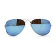 thumbnail image 3 of Child Size Kids Color Mirror Classic Iconic Tear Drop Officer Sunglasses Silver Blue Mirror, 3 of 4
