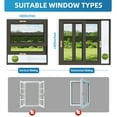 thumbnail image 7 of TERRALYX Portable AC Window Vent Kit with Waterproof Cover,AC Window Seal Kit with 5.9" Diameter,59" Length Hose for Sliding Horizontal or Vertical Window with 4 Seal Plates Ac Exhaust Hose Kit, 7 of 7