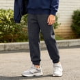 thumbnail image 6 of Plebaso Boys Girls Baggy Jogger Sweatpants High Elastic Waist Athletic Joggers Cotton Sweats Pants with Pockets, 6 of 7