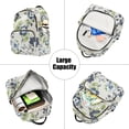 thumbnail image 5 of FORMRS Mini Backpack Purse for Women Travel Daypack Casual Shoulder Bag, Light Floral Pattern, 5 of 7