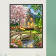 thumbnail image 4 of Pintura de diamante 5D DIY Taladro redondo completo Vista de la iglesia Kit Decoración para el hogar (NH3796), 4 of 9
