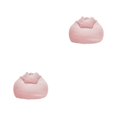 thumbnail image 2 of Wweixi Transform Living Room Fashionable Chair Covers Stylish Puff Sofa Lazy Sofa Light Pink 2Set, 2 of 6