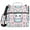Cute Rabbit in Cupcake, variant on 3 Ring Zipper Binder with Shoulder Strap Waterproof Trapper Keeper 1.5 Inch D-Ring 500 Sheets Capacity Dog Diver in Sea