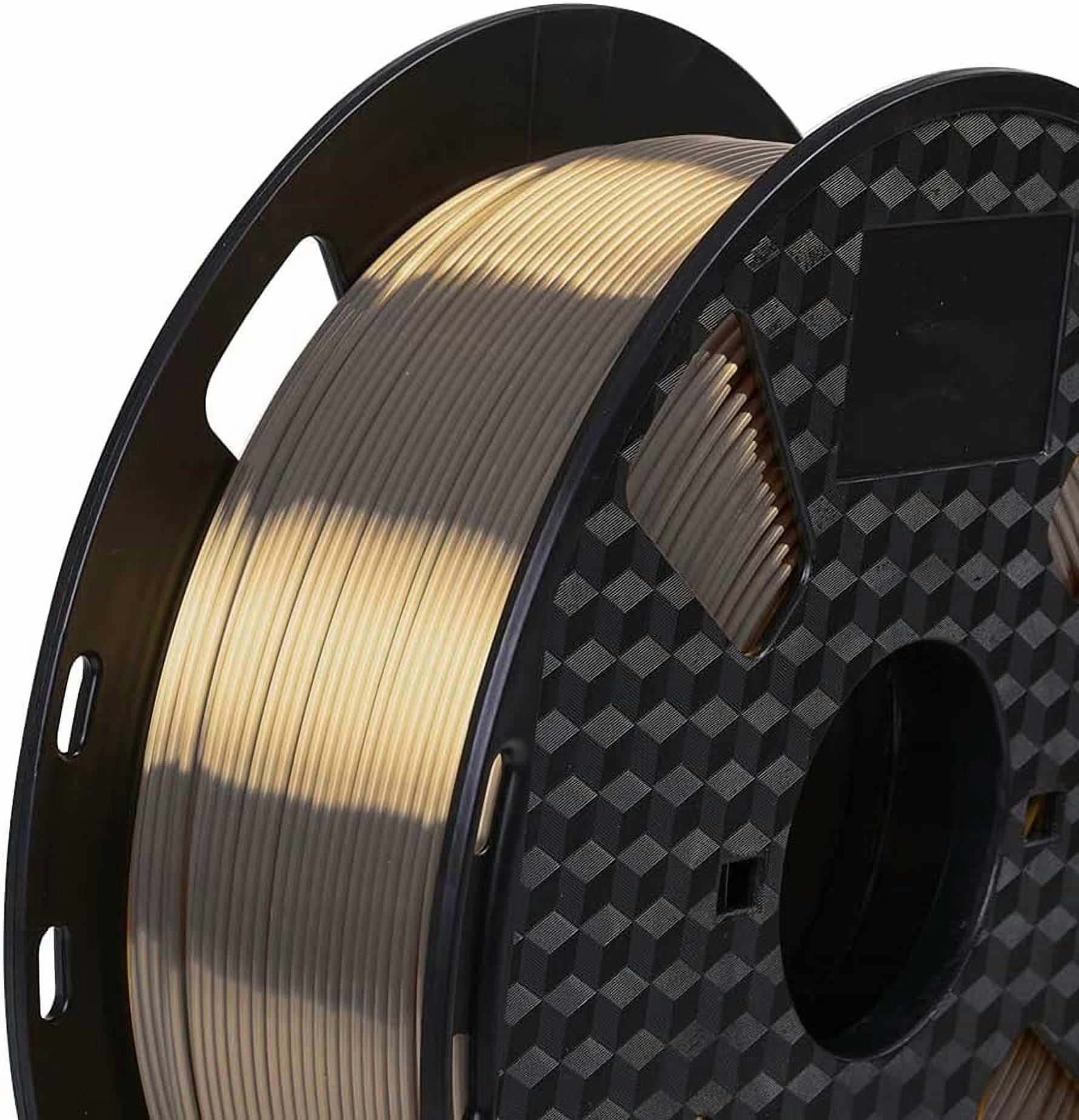 NEOYFC   Brown PLA Filament 1.75 mm 3D Printing Filament 1KG 2.2LBS Spool Shine Silky Shiny Metallic Metal PLA 3D Printer Material CC3D Silk PLA