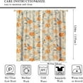thumbnail image 2 of Floral Blackout Curtains, Watercolor Floral Boho Flower Decoration Curtains Window Treatments for Living Room Bedroom Kithen Decor 2 Panel Sets, 42x54 Inch, 2 of 6
