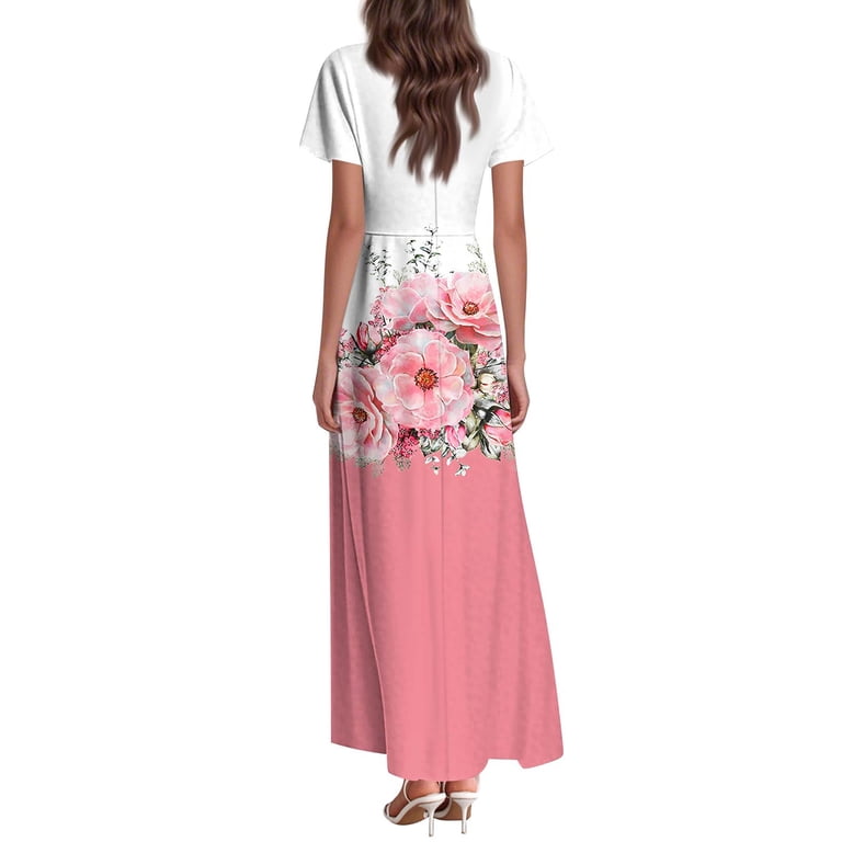 light pink womens dress Citrus Modest Lyon Pink Dress – Called to Surf main image 0