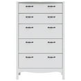 thumbnail image 2 of Pemberly Row 5 Drawer Chest in White, 2 of 12