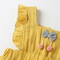 thumbnail image 6 of NOKIO Baby Girl Sleeveless Jumpsuit, Baby Rompers With Ruffle Details, Children's Playsuits Baby Girl Clothes Lace Jumpsuit Ruffles Romper Sleeveless Romper Bodysuit Sunsuit Outfits Set, 6 of 9