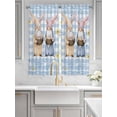 thumbnail image 2 of Easter Gnomes Living Room Curtains 2 Panel, Watercolor Eggs Basket Daisy Spring Blue Plaid Cafe Window Treatment, Extra Long Farmhouse Bedroom Bathroom Kitchen Curtains Drapes 104"x72", 2 of 6