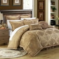 thumbnail image 3 of 9 Piece Como Decorator Upholstery Quality Jacquard Comforter Set, 3 of 4