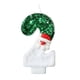 thumbnail image 1 of Nueva Vela Digital Navideña de Papá Noel, Verde y Blanca, con Sombrero Rojo y Muñeco de Nieve., 1 of 5