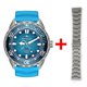 thumbnail image 1 of Men's Titanium Quartz Watch Solar Charging Waterproof Timer Night Light Sports Fashion Watch with Mineral Strengthened Glass, 1 of 11