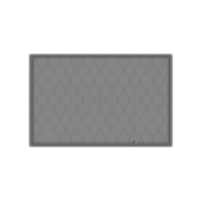 debajo de la alfombrilla del fregadero, Protector de armario para lavabo de baño, antideslizante con orificio de drenaje, bandeja de goteo resistente Gris Sunnimix Almohadilla de secado