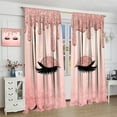 thumbnail image 4 of Rose Gold Eyelash Rod Pocket Blackout Curtains for Bedroom - Modern Feminine Makeup Themed Dripping Glitter Print Window Drapes,Thermal Insulated Room Darkening Curtains 42x63in, 4 of 6
