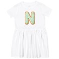 thumbnail image 3 of Inktastic Letter N Cookie Girls Toddler Dress, 3 of 5