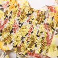 thumbnail image 6 of XIAONU Floral Print Spaghetti Strap Maxi Dress For Women Front Cutout Tiered Vacation Dress, 6 of 6