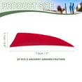 thumbnail image 2 of Uxcell Arrow Vanes Turkey Archery Arrows Feather Fletching Right Wing Fit for Hunting Target Shooting Red 3 Inch, 25Pcs, 2 of 5