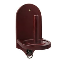GSE Games & Sports Expert Billiard Wall Mounted Wood Cone Chalk Holder, Billiards Pool Chalk Accessories - Mahogany