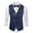 Blue, variant on Dovford Mens Sequins Vest Formal/Leisure V-neck Shiny Waistcoat Bowtie Set Prom Party Tuxedo