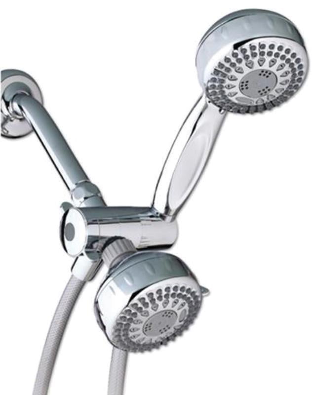 SHOWER HEAD DUAL 5 SPRAY CHR