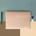 thumbnail image 3 of File Holder Snap Button Closure Waterproof Transparent Visual A4 Size Envelope Expanding File Folder School Supplies, 3 of 7