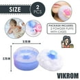 thumbnail image 2 of Baby Powder Container with Puff - 2Pcs Body Powder Puff with Handle Bath Powder Puff and Container Baby Puffs with Container Travel Kit, 2 of 5