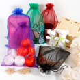thumbnail image 3 of Bolsas de organza Dueoly con cordón negro, 20 x 30 cm, 100 unidades, 3 of 7