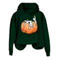 thumbnail image 5 of Halloween Hoodies for Women 2025 Funny Pumpkin Cat Cute Hoodies Hooded Sweatshirt Hoodie Women Pullover, 5 of 6