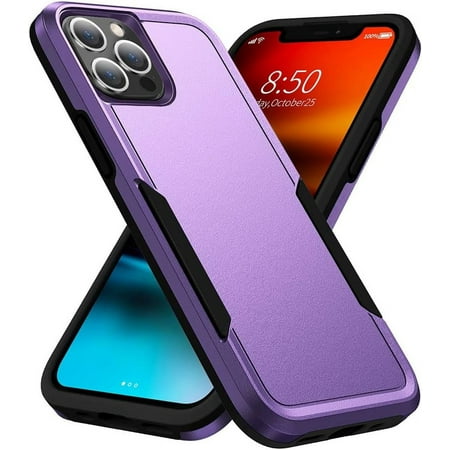 Designed for iPhone 13 Pro Max Heavy Duty Case, Protection Shockproof Dropproof Dustproof Anti-Scratch Phone Case Cover for iPhone 13 Pro Max Heavy Duty Case, Purple