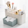 thumbnail image 3 of Vogacara Cajón Estuche de almacenamiento de maquillaje Oficina en el hogar Dormitorio Cuarto de baño Cosméticos Lápices labiales Cepillos Esmalte de Bolsas de maquillaje Verde Vogacara CE014760-01, 3 of 6