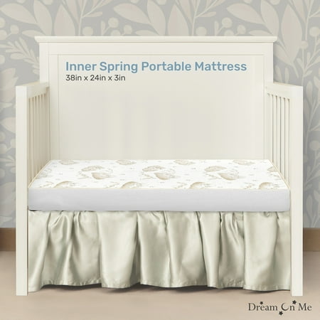 Dream On Me 2-In-1 Breathable Innerspring Two-Sided Mini/Portable Crib Mattress