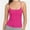 Hotpink, variant on Women's Scoop Neck Cami Crop Tops Strap Camisole Tank Shirt Cami Cropped Tops