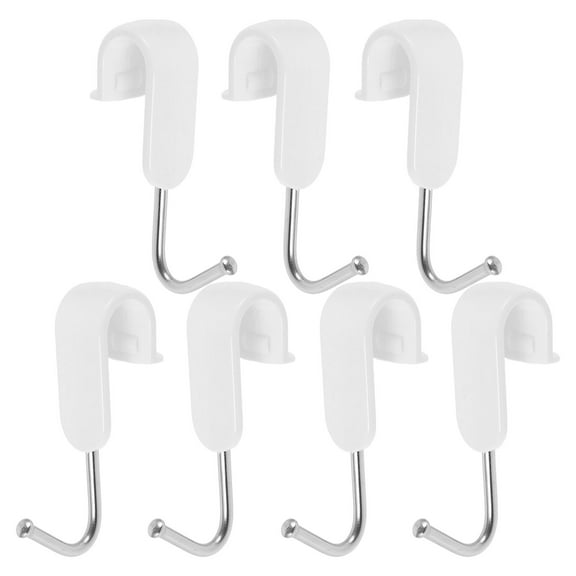 VERDANVERSE Closet Organization Hooks Plastic 7Pcs 2.2x1x0.6in