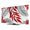 Red, variant on Indoor Elastic TV Cover, Yellow Leaves Dust Proof TV Screen Slipcover Protection, Willow Leaf Country Botanical Branches Stretch Waterproof Monitor Fitted 24" TV Covers for Inside