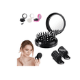 thumbnail image 1 of 10pcs Espejos De Bolsillo Para Maquillaje Portátil Con Peine Xtellar negro, 1 of 4
