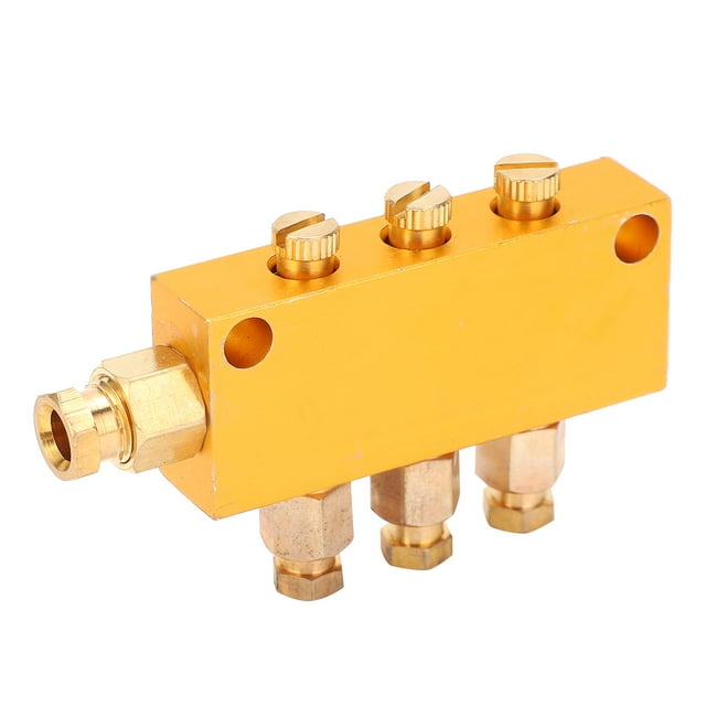 Séparateur d'Huile Type TK, Résistance à l'Usure Réglable Distributeur d'Huile pour Lignes de Production pour Machine CNC 1 Entrée 2 Sorties, 1 Entrée 3 Sorties