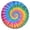 Rainbow Tie Dye-1, variant on Colorful Paint Burst Pattern Round Fitted Tablecloth with Elastic Edge,Dining Table Cover Waterproof,Outdoor Round Tablecloth for Camping,Dining,Indoor and Outdoor