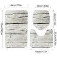 thumbnail image 4 of InsCrazy Bathroom Rugs Sets 3 Piece Bathroom Super Absorbent Floor Mat Three Piece Bathroom Non-slip Mat U-shaped Floor Mat Toilet Seat Mat Bath Decor, 4 of 7