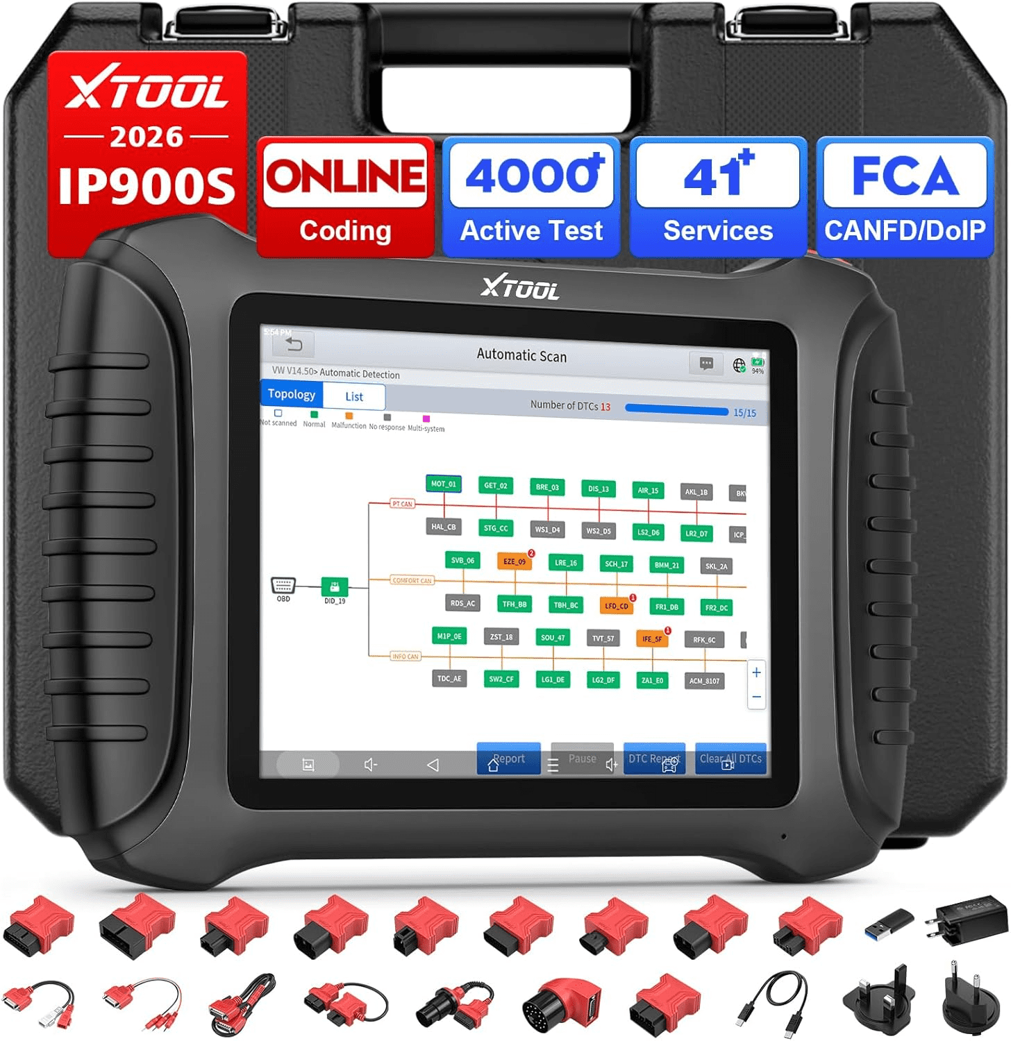 XTOOL X100 Pad 3 Auto Key Fob Programmer, Car Tester, Bi