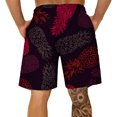 thumbnail image 3 of Shakumy Beer Swim Trunks for Men 3D Size Summer Print Sports Fun Shorts Dinosaur Plus Men's Leisure Men's Shorts Surf Red 5X-Large, 3 of 5