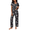 Flowers Black, variant on Ekouaer 2 Piece Womens Pajamas Short Sleeve Top and Long Pants Pjs Set Printed Sleepwear with Pocket Valentine's Day Party