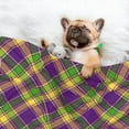 thumbnail image 3 of Rocae Mardi Gras Plaid for Pet Blanket Dog Blanket Cat Blanket Soft Sleep for Small Medium Pet-Medium, 3 of 8