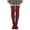 Wine Red, variant on allydrew Winter Knit Over the Knee Thigh High Boot Socks, White