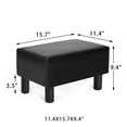 Homebeez Small Footstool Ottoman,Modern Rectangle Chair Foot Rest Foot