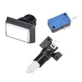 thumbnail image 3 of Unique Bargains Game Push Button 49x33 Rectangle 12V LED Illuminated Push Button Switch with Micro switch for Arcade Video White 5pcs, 3 of 3