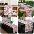thumbnail image 6 of Red Boho Flower Table Runner 70 Inches Long, Vintage Paisley Farmhouse Pattern Kitchen Coffee Dining Table Decoration for Home Party Birthday Wedding Home Decor 13x70 Inches, 6 of 8