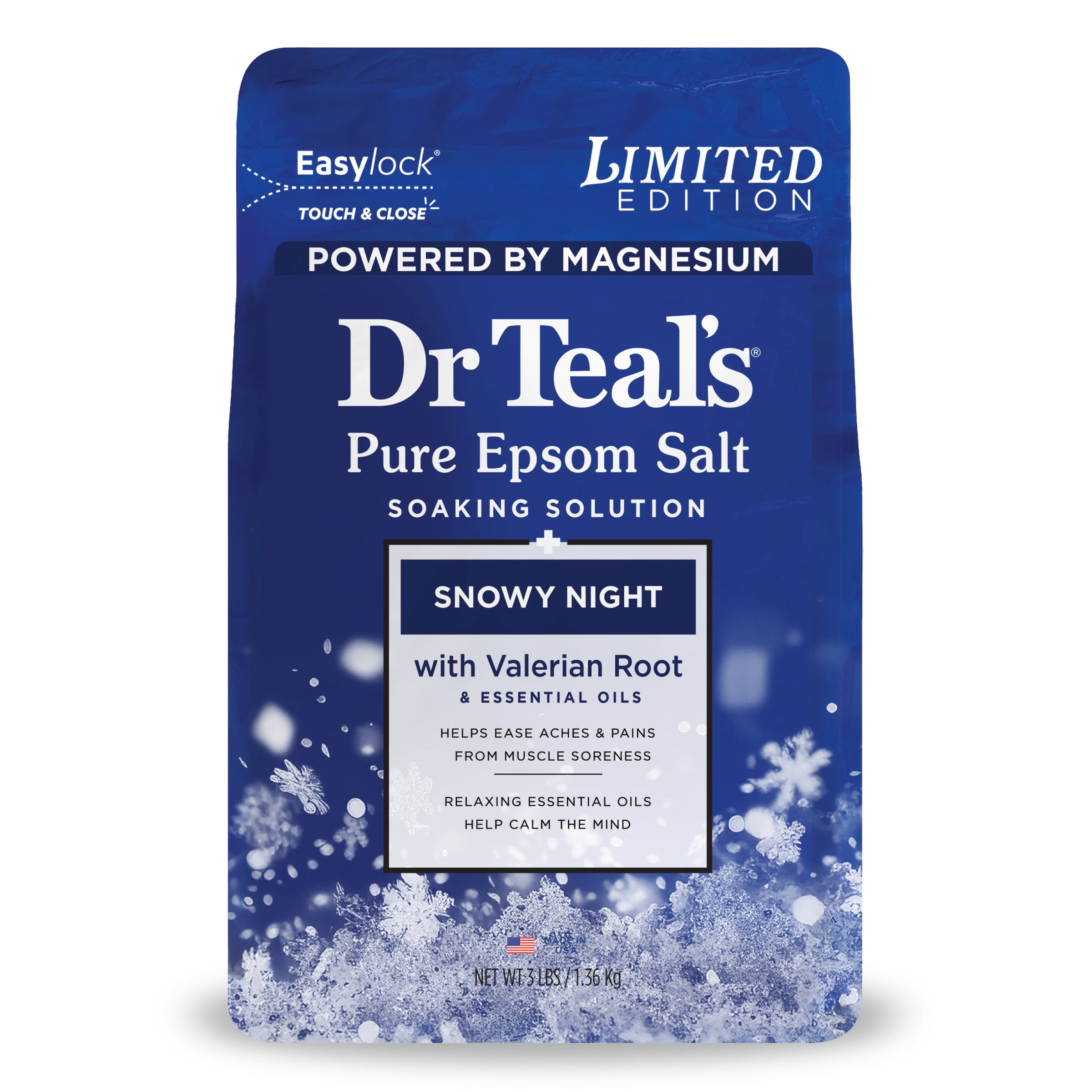 Dr Teal's Magnesium Bath Bundle, Snowy Night