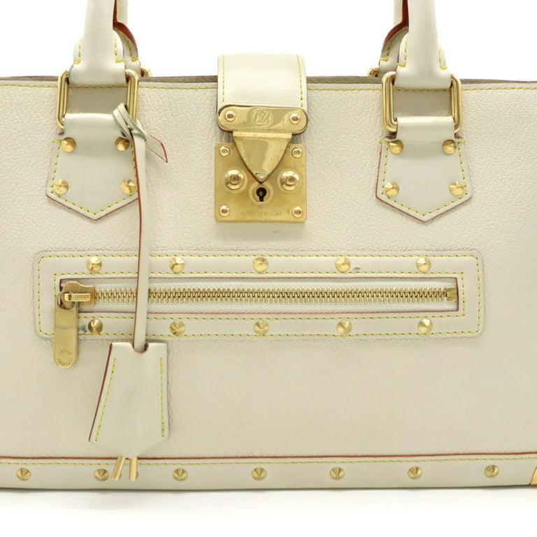 Pre-Owned LOUIS VUITTON Louis Vuitton Sukhari Fabulous Tote Bag Handbag  Studded Leather Bron Cream Yellow M91815 (Good) 